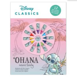   Disney Lilo és Stitch, A csillagkutya Cheeky füzet + mini zsírkréta szett 