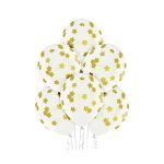 Csillagos Stars léggömb, lufi szett 6 db-os 30 cm (12 inch)