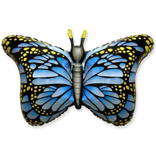 Butterfly Blue, Pillangó fólia lufi 61 cm
