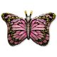 Butterfly Pink, Pillangó fólia lufi 61 cm