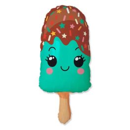 Ice on Stick Turquoise, Fagyi fólia lufi 61 cm