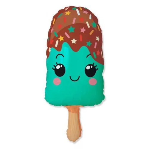 Ice on Stick Turquoise, Fagyi fólia lufi 61 cm