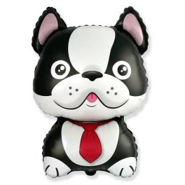 Bulldog Black, Kutyás fólia lufi 61 cm