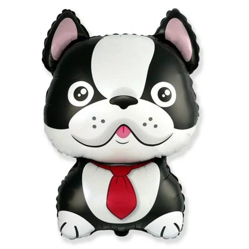 Bulldog Black, Kutyás fólia lufi 61 cm