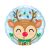 Rénszarvas Reindeer Karácsonyi fólia lufi 46 cm