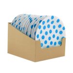 Pöttyös Sky Blue Polka Dot papírtányér 6 db-os 18 cm