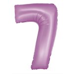 Levendula 7-es Lavender Mat szám fólia lufi 76 cm