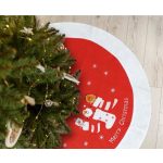 Piros Red Karácsonyfa szoknya, alátét 80 cm