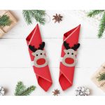 Rénszarvas Deer szalvétagyűrű szett