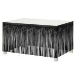B&C Black, Fekete asztali dekoráció 300 cm