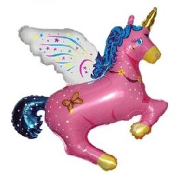 Magic Unicorn Pink, Unikornis fólia lufi 61 cm