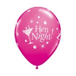   Lánybúcsú Hen Night léggömb, lufi 6 db-os 12 inch (30cm)