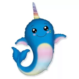 Narwhal, Narvál fólia lufi 61 cm