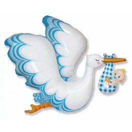 Stork Baby Boy, Gólya fólia lufi 61 cm