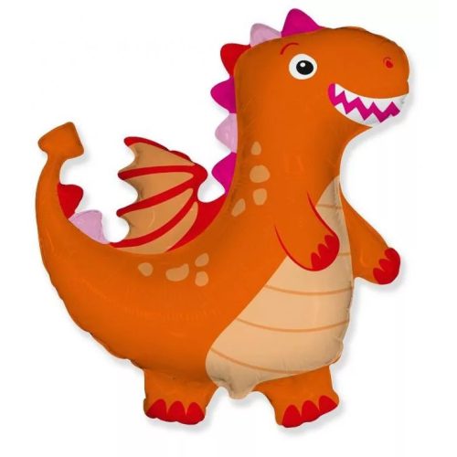 Dragon Orange, Sárkány fólia lufi 61 cm