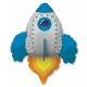 Rocket Blue, Rakéta fólia lufi 61cm