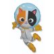 Spacecat, Űrhajós cica fólia lufi 61 cm