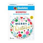 Karácsonyi Dots fólia lufi 46 cm