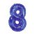 Kék Blue 8-as mini szám fólia lufi 35 cm