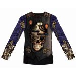 Kalóz Skull 3D férfi póló, felső L