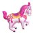 Cirkuszi ló Pink fólia lufi 36 cm (WP)