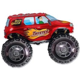 Twister Car Red, Autó fólia lufi 61 cm