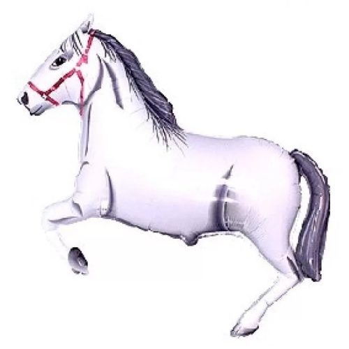 Galloping Horses White, Lovas fólia lufi 61 cm