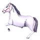 Galloping Horses White, Lovas fólia lufi 61 cm