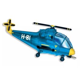 Helicopter Blue, Helikopter fólia lufi 61 cm