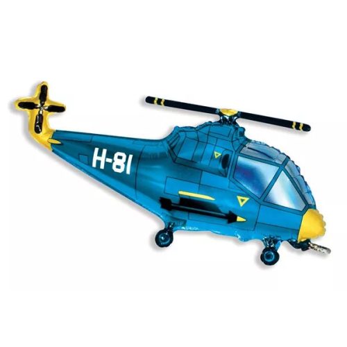 Helicopter Blue, Helikopter fólia lufi 61 cm