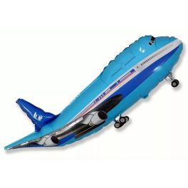 Plane Blue, Repülő fólia lufi 61 cm