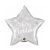 Karácsonyi Silver Star fólia lufi 51 cm