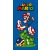 Super Mario Piranha Plants fürdőlepedő, strand törölköző 70x140 cm (Fast Dry)