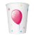 Happy Birthday Cake with Balloons papír pohár 8 db-os 250 ml