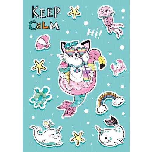 Állatos Cat Vibes A/4 gumis mappa 