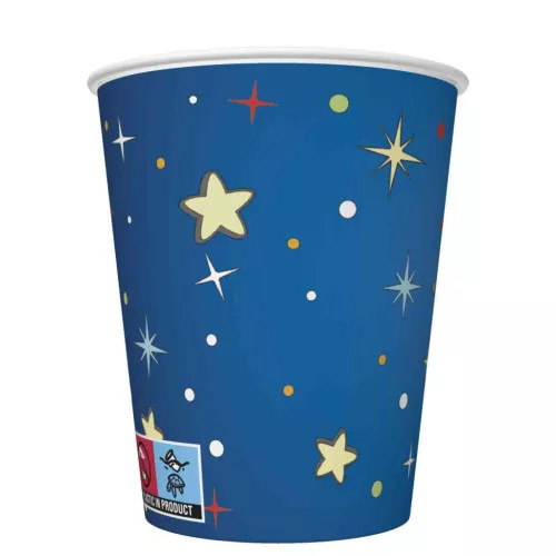 Űr Rockets&Aliens papír pohár 8 db-os 250 ml