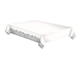 Díszes Silver papír asztalterítő 120x180 cm