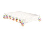 Színes Birthday Balloons papír asztalterítő 120x180 cm