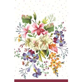 Virág Delicate Flowers papír asztalterítő 120x180 cm