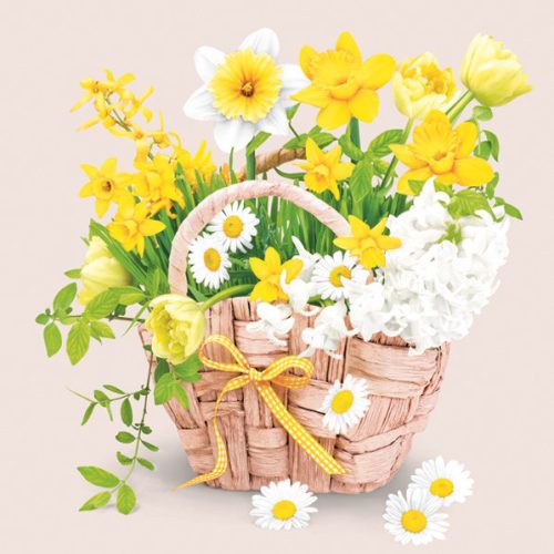 Virág Spring Basket szalvéta 20 db-os 33x33 cm