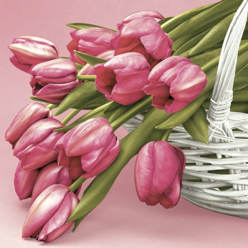 Tulipán Falling szalvéta 20 db-os 33x33 cm