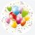 Színes lufis Balloons papírtányér 8 db-os 22,7 cm