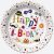 Happy Birthday Funny papírtányér 8 db-os 18 cm