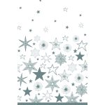 Karácsonyi Silver Stars papír asztalterítő 120x180 cm