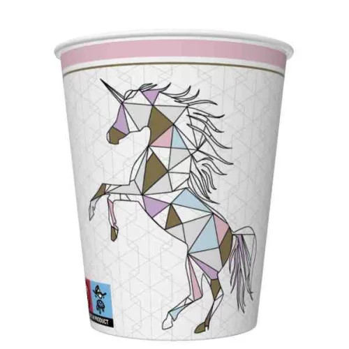 Unikornis Graphic Wild papír pohár 8 db-os 250 ml 
