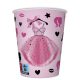Lányos Party Dress papír pohár 8 db-os 250 ml 
