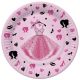 Lányos Party Dress papírtányér 8 db-os 18 cm  