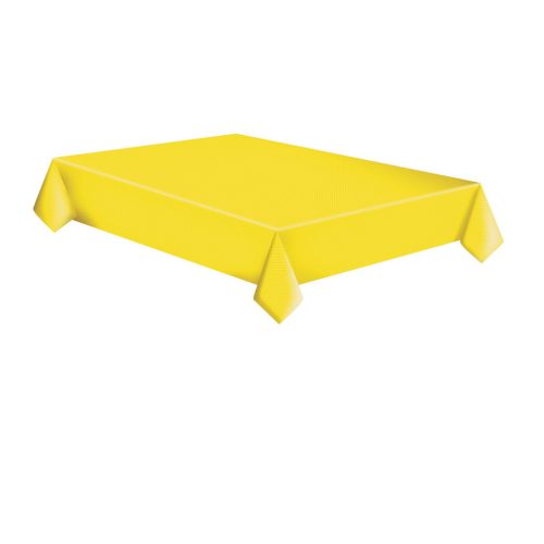 Sárga White Dots papír asztalterítő 120x180 cm