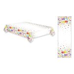 Happy Birthday Dots papír asztalterítő 120x180 cm