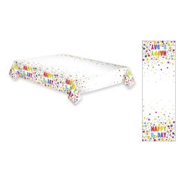 Happy Birthday Dots papír asztalterítő 120x180 cm